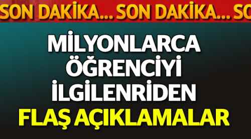 Yeni müfredatı Bakan açıkladı