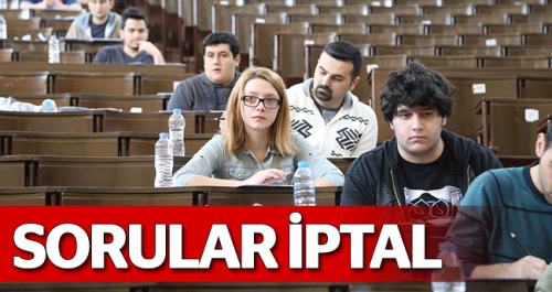 YGS'DE 2 SORU İPTAL
