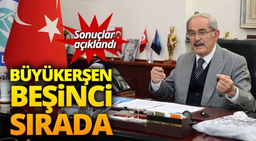 Yılmaz Büyükerşen 5'inci sırada yer aldı