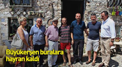 Yılmaz Büyükerşen Ayvalık'a hayran kaldı