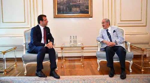 Yılmaz Büyükerşen'den Ekrem İmamoğlu'na tebrik ziyareti