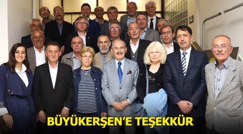 Yılmaz Büyükerşen'e teşekkür ziyareti