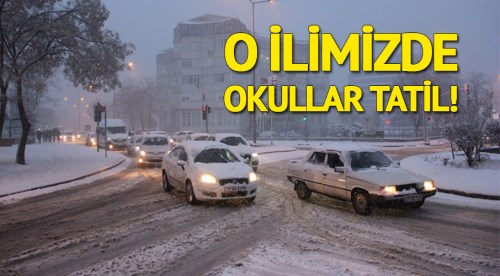Yoğun kar yağışı nedeniyle okullar tatil!