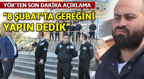 YÖK'ten son dakika Eskişehir katliamı açıklaması