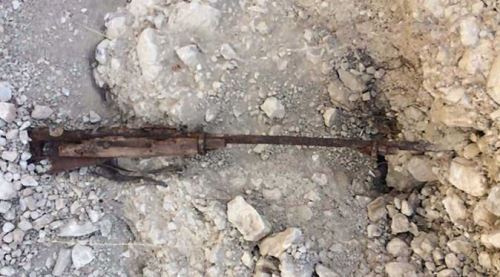 Yol çalışması sırasında bulundu...