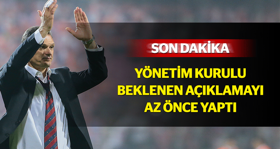 Yönetim'den Özalan'a teşekkür