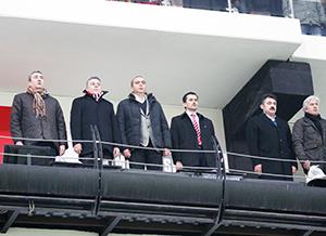 Yönetimde maça ilgi gösterdi