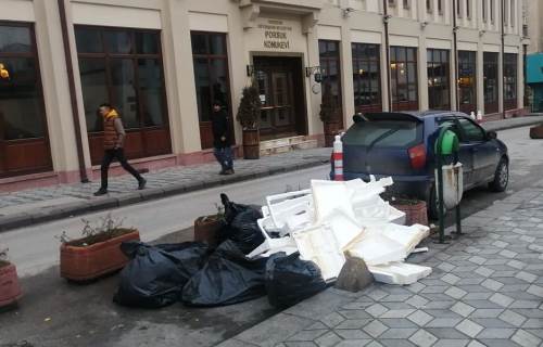 Zamanında alınmayan çöpler Eskişehir'e yakışmayan görüntü yaratıyor!