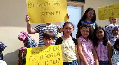 Zemzemiye'de çocukları okula göndermediler