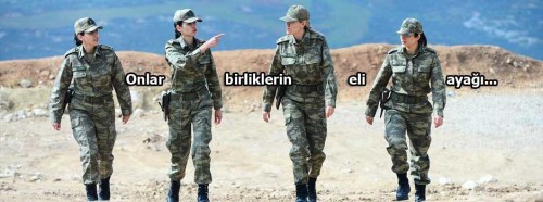 Zeytin Dalı'nın kadın subayları