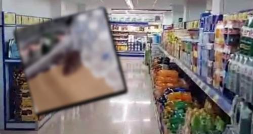 Zincir markette mide bulandıran görüntü 