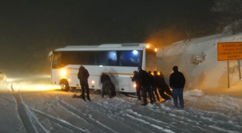 Zincirsiz araçlara izin verilmiyor