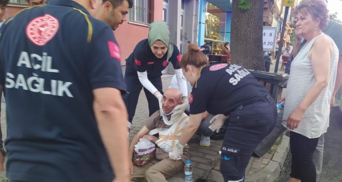 Eskişehir'de engelli vatandaşa çarptı