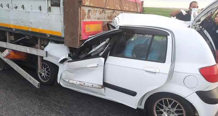 Eskişehir'de feci kaza: Otomobil onlara mezar oldu