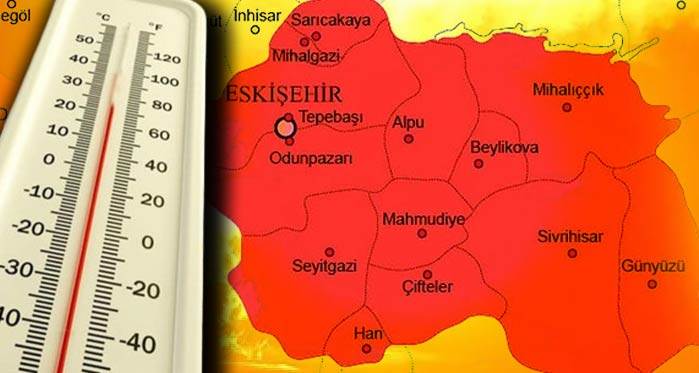 Eskişehir'de hava durumu şaşırtacak: En sıcak ilçe...