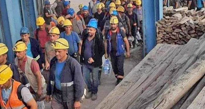 Eskişehir’de işçiler kendilerini madene kapattı 