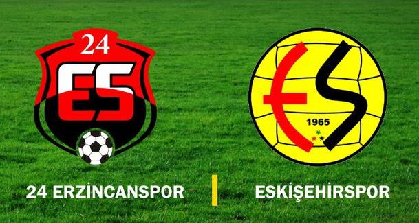 İlk yarı sonucu Erzincanspor 1 - 2 Eskişehirspor