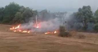 Tavşanlı'da arazi yangını korkuttu Tavşanlı'da arazi yangını korkuttu