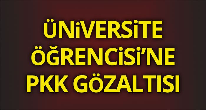 Üniversite öğrencisi PKK!dan gözaltına alındı