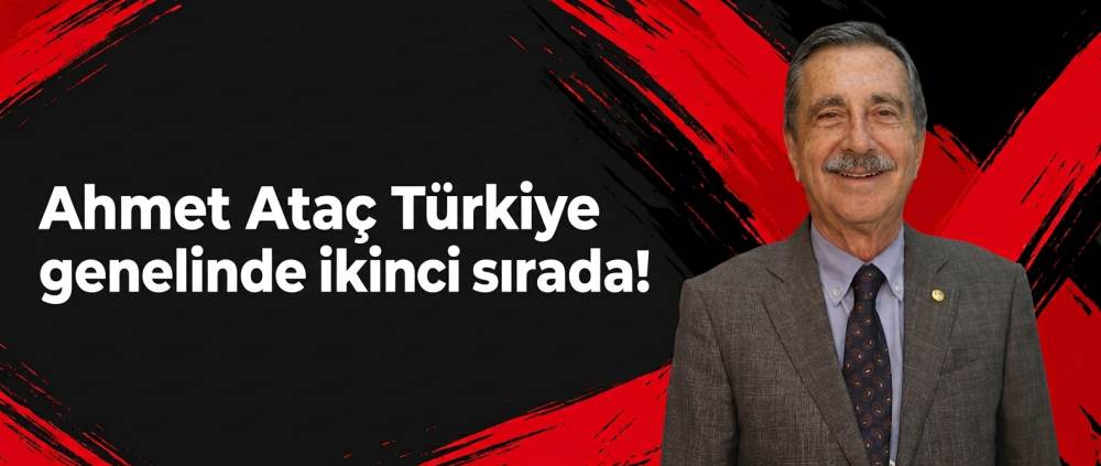 Ahmet Ataç Türkiye genelinde ikinci sırada! 