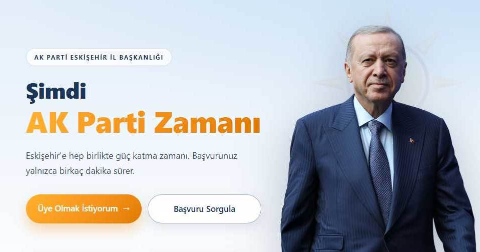 AK Parti Eskişehir'den vatandaşlara üyelik da…