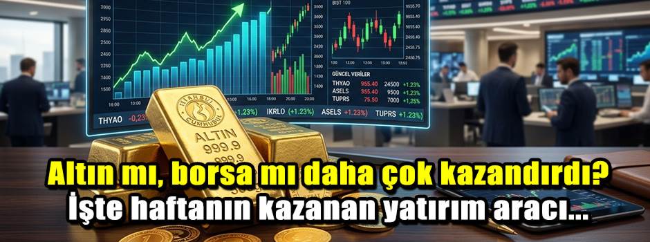 Altın mı, borsa mı daha çok kazandırdı? İşte haftanın kazanan yatırım aracı...