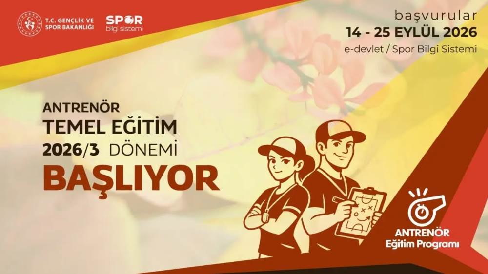 Antrenör eğitiminde başvurular başladı