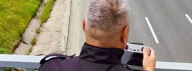 Bozüyük'te drone destekli trafik denetimi