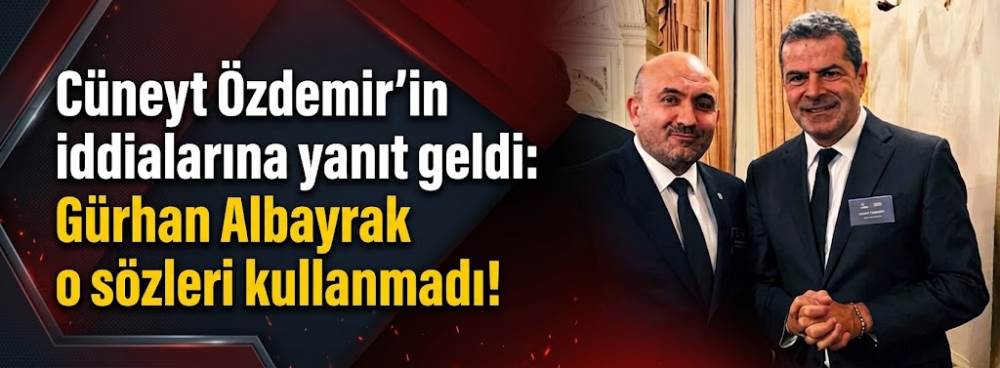 Cüneyt Özdemir’in iddialarına yanıt geldi: Gürhan Albayrak o sözleri kullanmadı!