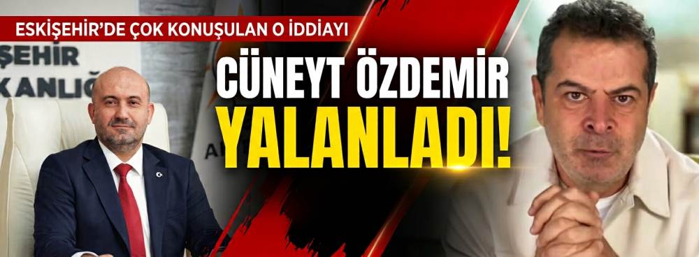 Eskişehir'de çok konuşulan o iddiayı Cüneyt Özdemir yalanladı!