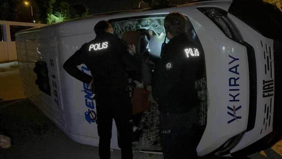 Eskişehir'de işçi servisi yan yattı: 7 yaralı