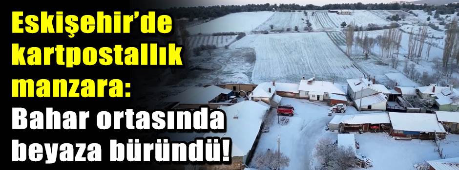 Eskişehir’de kartpostallık manzara: Bahar ort…