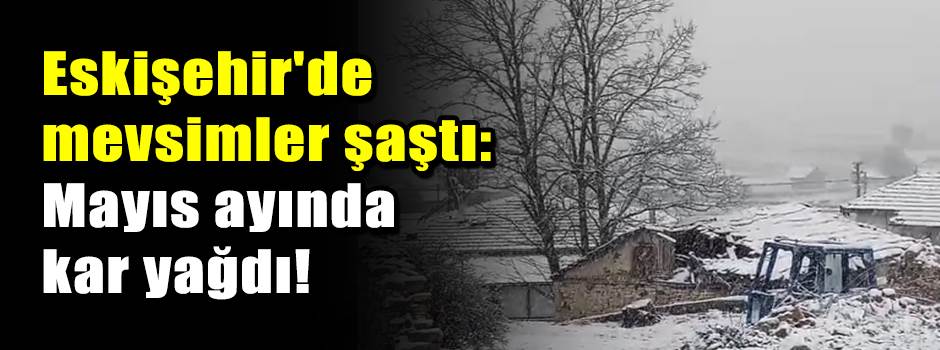Eskişehir'de mevsimler şaştı: Mayıs ayında ka…