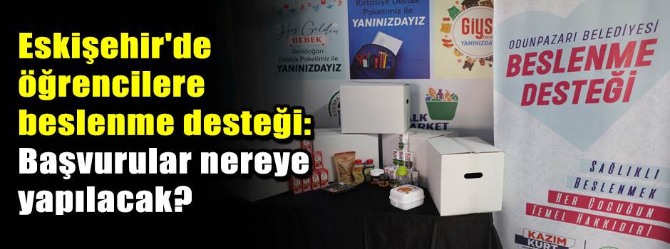 Eskişehir'de öğrencilere beslenme desteği: Başvurular nereye yapılacak?