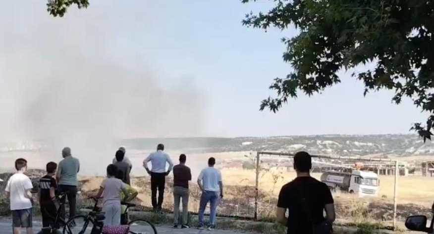 Eskişehir'de otluk alan alevlere teslim oldu