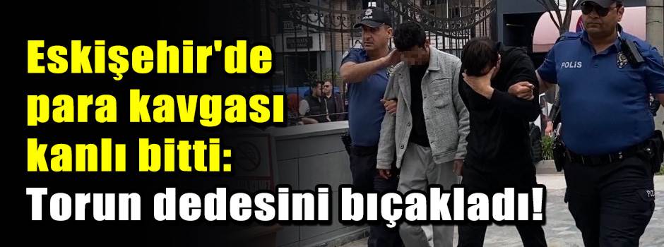 Eskişehir'de para kavgası kanlı bitti: Torun dedesini bıçakladı!