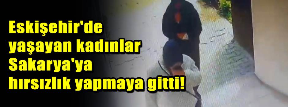 Eskişehir'de yaşayan kadınlar Sakarya'ya hırsızlık yapmaya gitti!