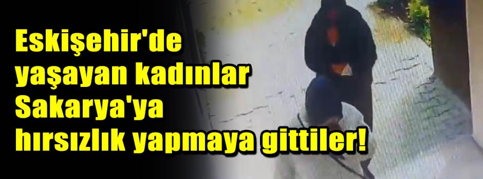 Eskişehir'de yaşayan kadınlar Sakarya'ya hırsızlık yapmaya gittiler!