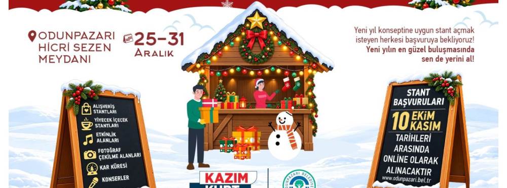 Eskişehir'de Yeni Yıl Pazarı için stant başvu…