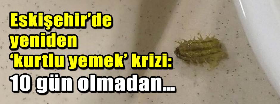Eskişehir’de yeniden ‘kurtlu yemek’ krizi: 10…