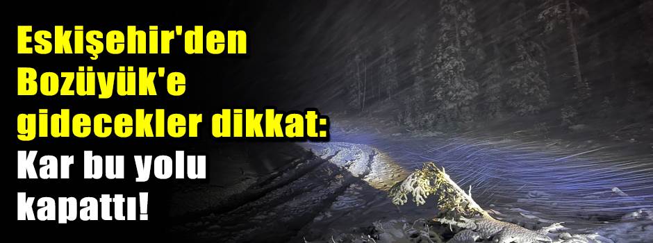 Eskişehir'den Bozüyük'e gidecekler dikkat: Ka…
