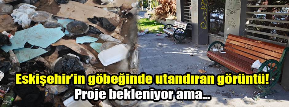 Eskişehir’in göbeğinde utandıran görüntü! Proje bekleniyor ama...