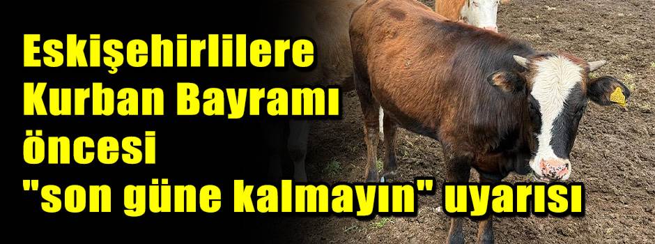 Eskişehirlilere Kurban Bayramı öncesi "son güne kalmayın" uyarısı