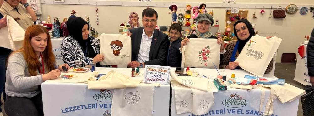 Kütahya’da geleneksel ürünler ziyaretçilerle …