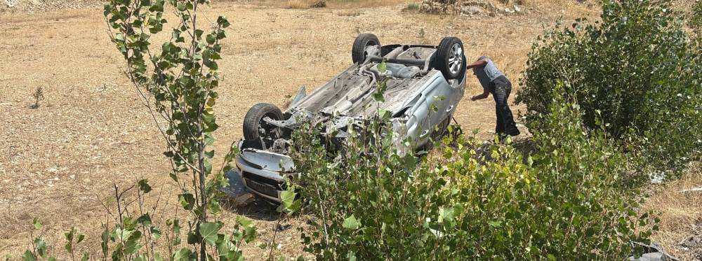 Kütahya'da otomobil takla attı: 4 yaralı