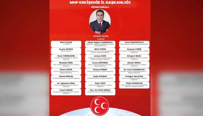 MHP Eskişehir’de yeni dönem: Divan kurulu ve …