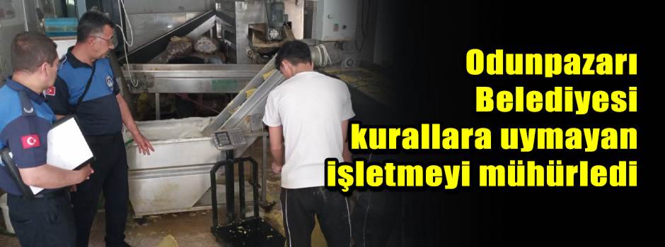 Odunpazarı Belediyesi kurallara uymayan işletmeyi mühürledi