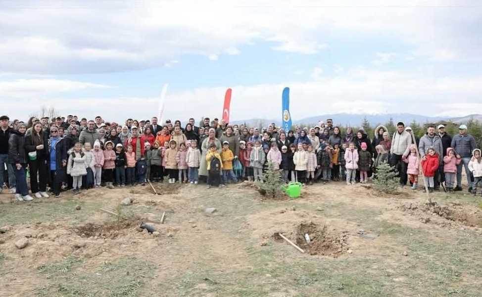 Sandıklı’da 200 çam fidanı toprakla buluştu