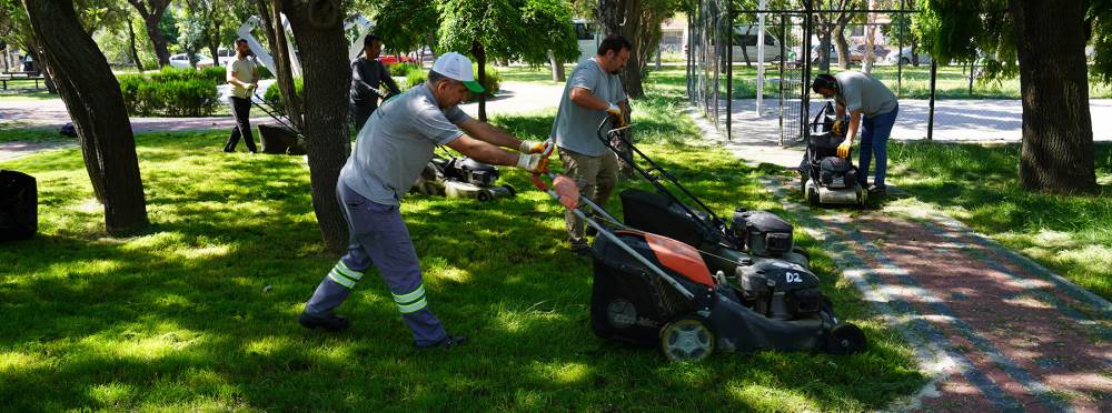 Tepebaşı Belediyesi’nden parklarda yoğun mesa…