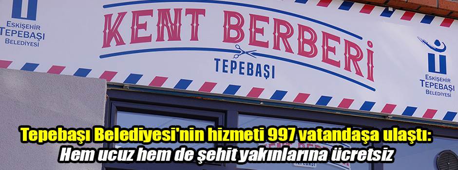 Tepebaşı Belediyesi'nin hizmeti 997 vatandaşa ulaştı: Hem ucuz hem de şehit yakınlarına ücretsiz